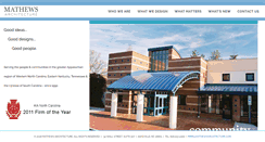 Desktop Screenshot of mathewsarchitecture.com