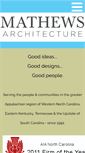 Mobile Screenshot of mathewsarchitecture.com